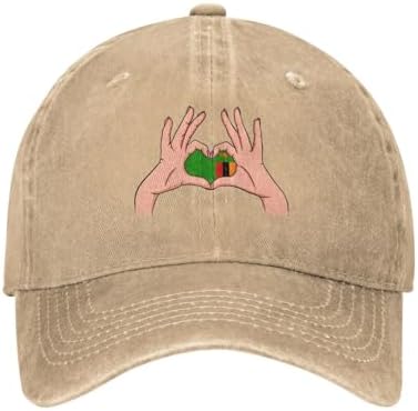 Meet the Holding Love in Your Hands Flag of Zambia Baseball Cap
