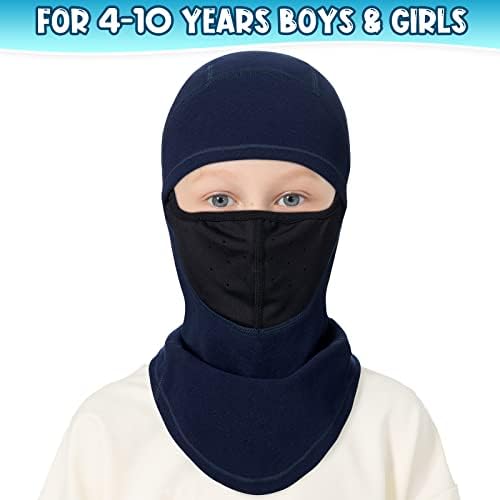 Kids Balaclava Ski Mask - Windproof Breathable and Warm for Winter