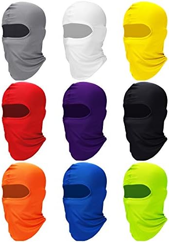 9-Piece Balaclava Ski Mask Set for Men - UV Protection Wind Resistance