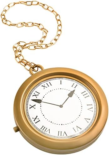Spooktacular Gold Clock Necklace Halloween Party Decorations