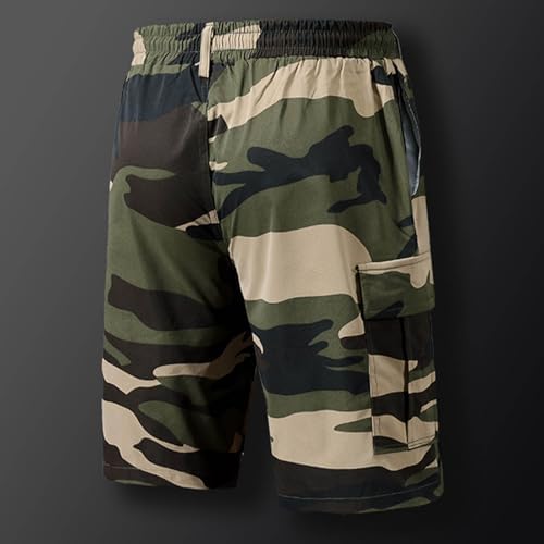 Premium Mens Camo Cargo Shorts Lightweight Stretchy Versatile