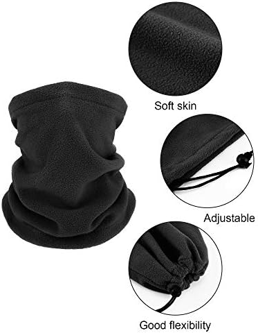 Geyoga 4-Piece Kids Winter Neck Gaiters Fleece