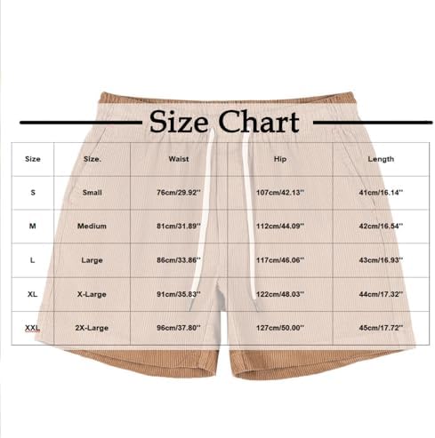 Premium Mens Corduroy Casual Shorts Summer Essentials