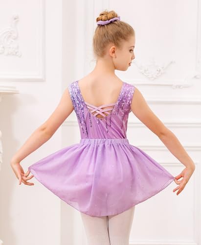 Idgreatim - Perfect Gymnastic leotard Ballet Dance Dress for Girls 4-11