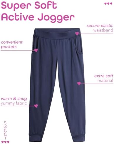 Sweet Hearts Girls 3-Pack Performance Jogger Pants