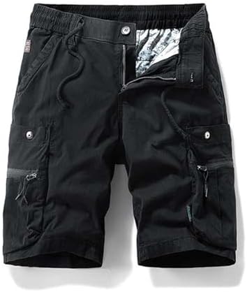 Mens Camo Cargo Shorts - Loose Drawstring Hiking