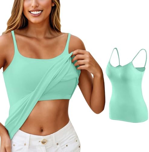 Adjustable Padded Womens Tank Top with Bra