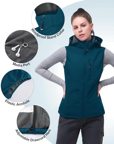 33000ft Womens Windproof Fleece Veste