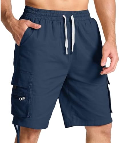 Finelylove Mens Lightweight Cargo Shorts