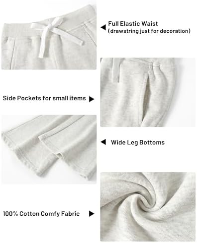 Rolanko Flared Wide Leg Pocket Pants for Kids 5-12Y