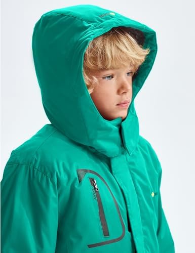 GEMYSE Boys Waterproof Ski Jacket