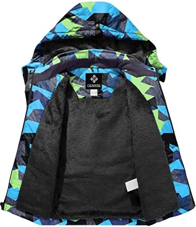 GEMYSE Boys Waterproof Ski Snow Jacket Warm Durable