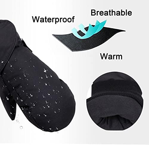 SimpliKids Waterproof Ski Gloves for Kids Warm Insulated and Durable