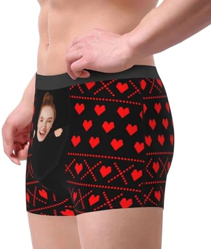 Personalized Boxers with Funny Faces for Him - Birthdays Valentines Day Gifts
