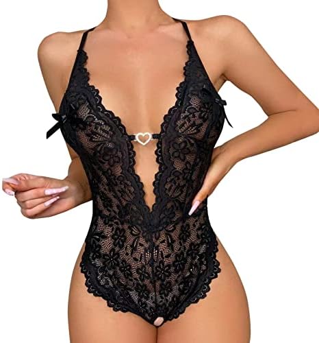 Womens Teddy Babydoll Lingerie Set