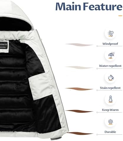Mens Down Jacket for Warm Winter Weather