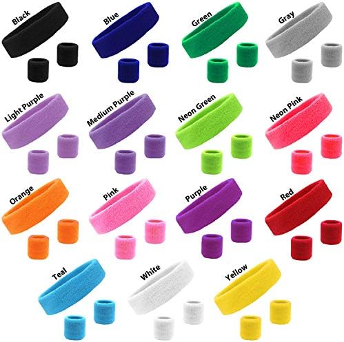 Versatile sweatband set for sports and daily wear