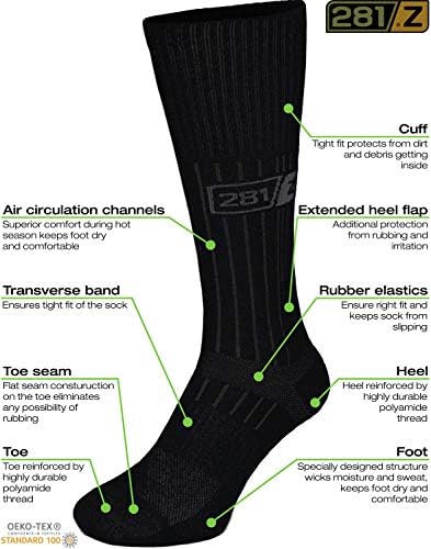 281Z Military Boot Socks - Black