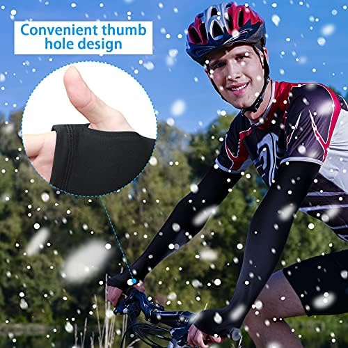 Thermal Arm Sleeves for Cycling Mens Winter Warmers