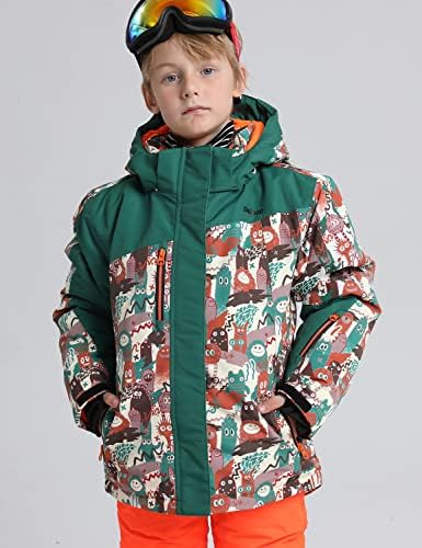 PHIBEE Big Boys Waterproof Breathable Snowboarding Jacket