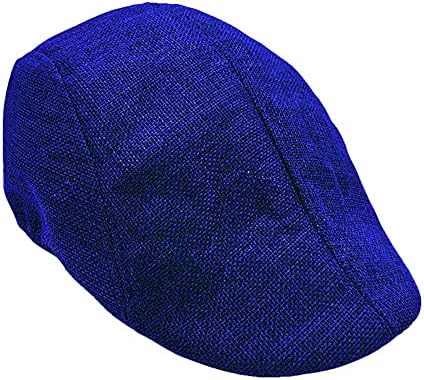 Classic Herringbone Wool Newsboy Cap for Men - Winter Driving Hat
