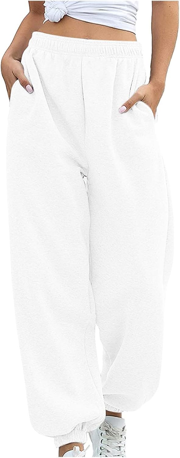 Trendy Womens High-Waisted Joggers