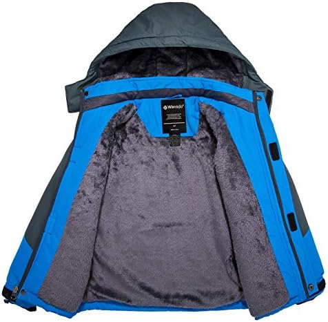 Wantdo Boys Waterproof Ski Jacket Fleece Snowboarding Jackets