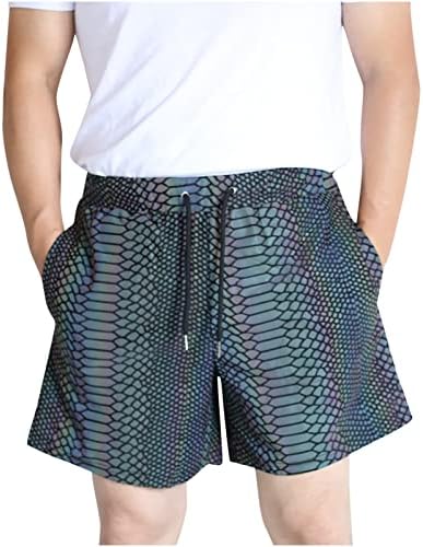 Reflective Snakeskin Active Shorts