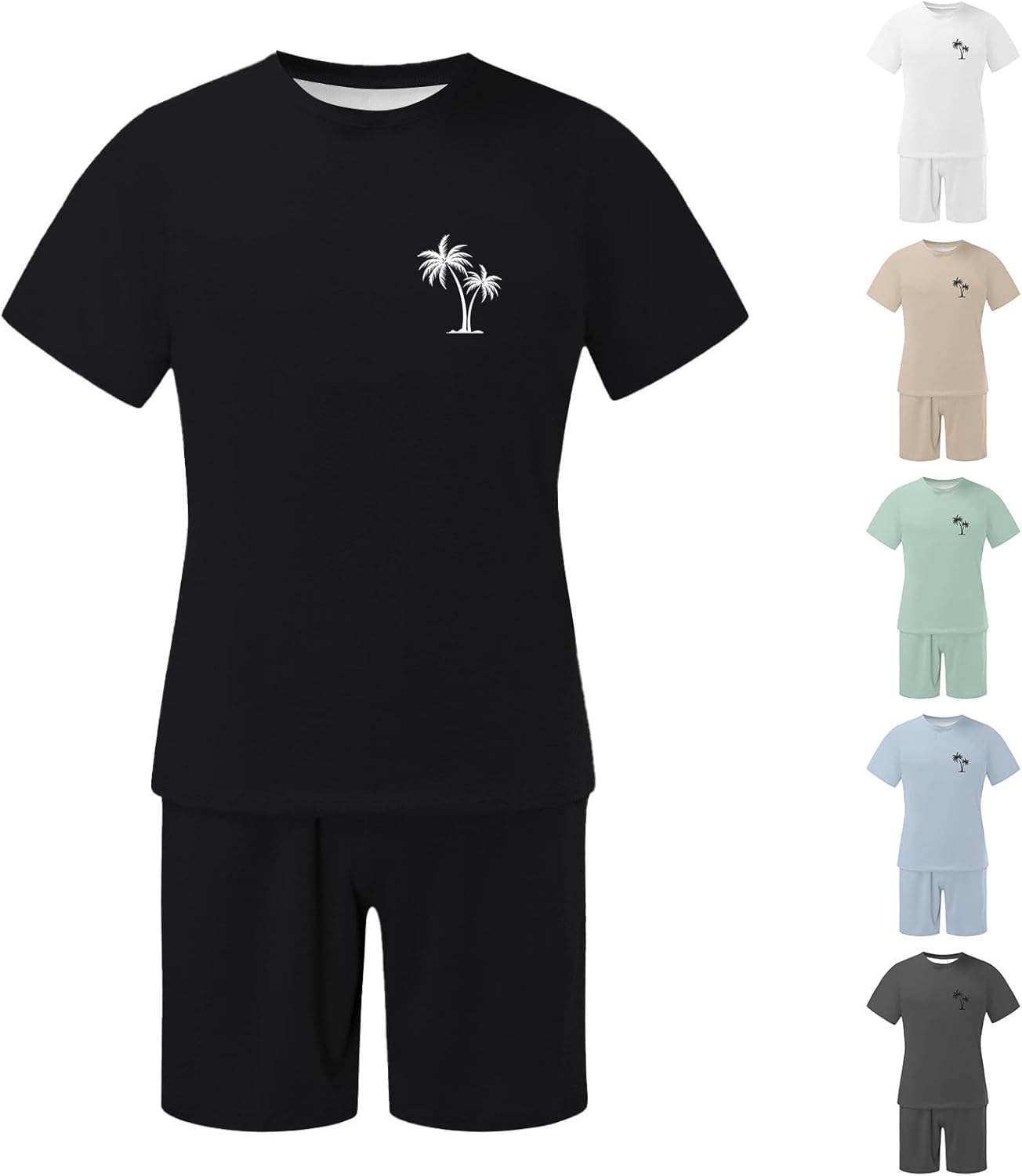 Men Workout Beach Outfits 2025 Summer Set