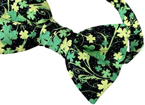 St Patricks Day shamrock bow tie