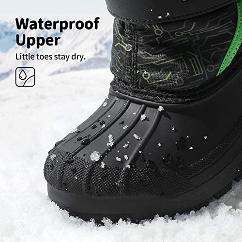 DREAM PAIRS Boys Girls Mid Calf Snow Boots for Kids