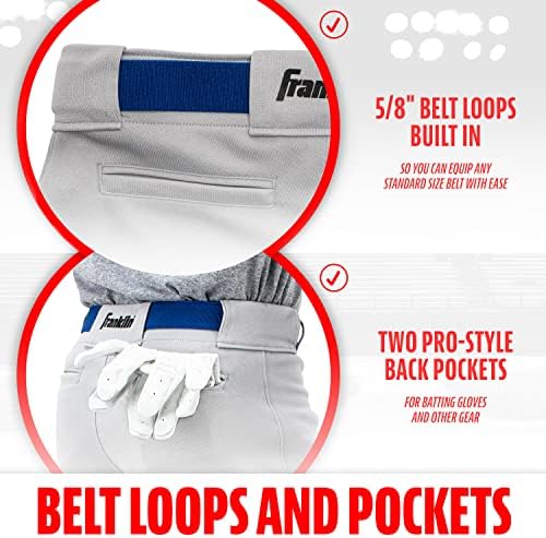 Franklin Sports Youth Baseball Softball Pants - Comfortable Fit