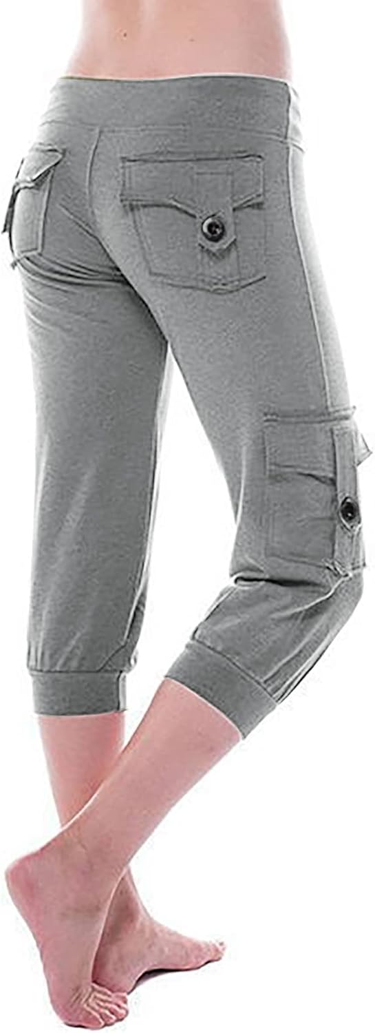 summer capris with drawstring pockets