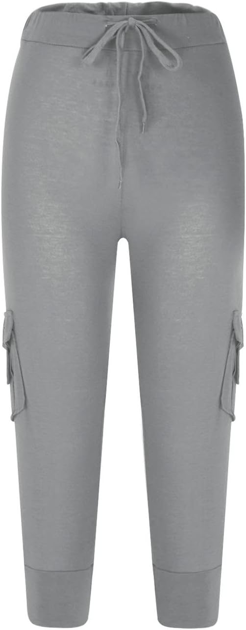 summer capris with drawstring pockets