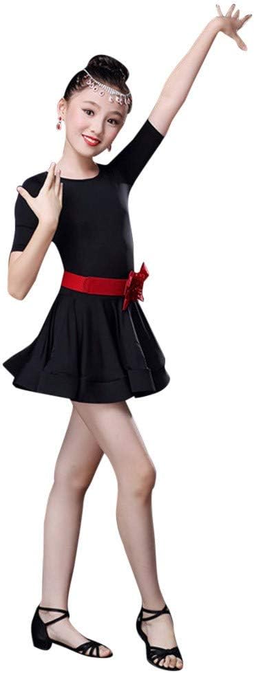 Muzuld 3-16T Girls Latin Ballet Dress Set with Belt