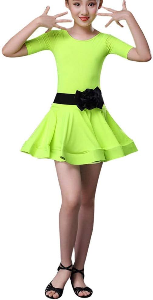 Muzuld 3-16T Girls Latin Ballet Dress Set with Belt and Accessories