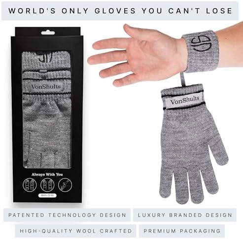 VonShults Merino Wool Winter Gloves Christmas Gift