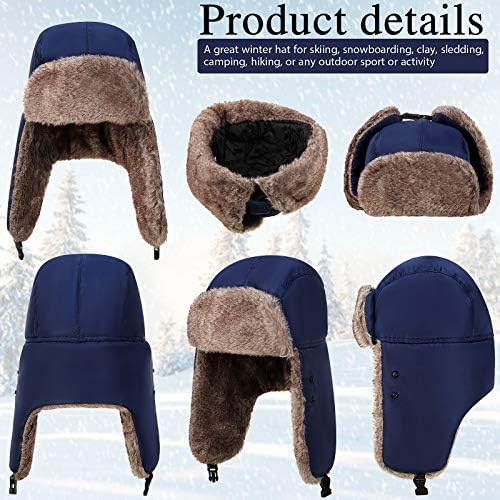 Winter Trapper Hat from Geyoga with Face Covering