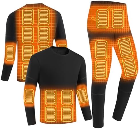 Smart heating thermal underwear set for men