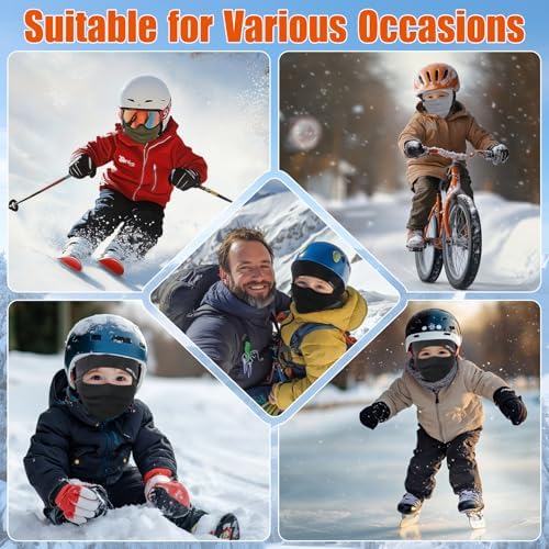 Kids Balaclava Ski Mask - Windproof Warm for Snow Sports