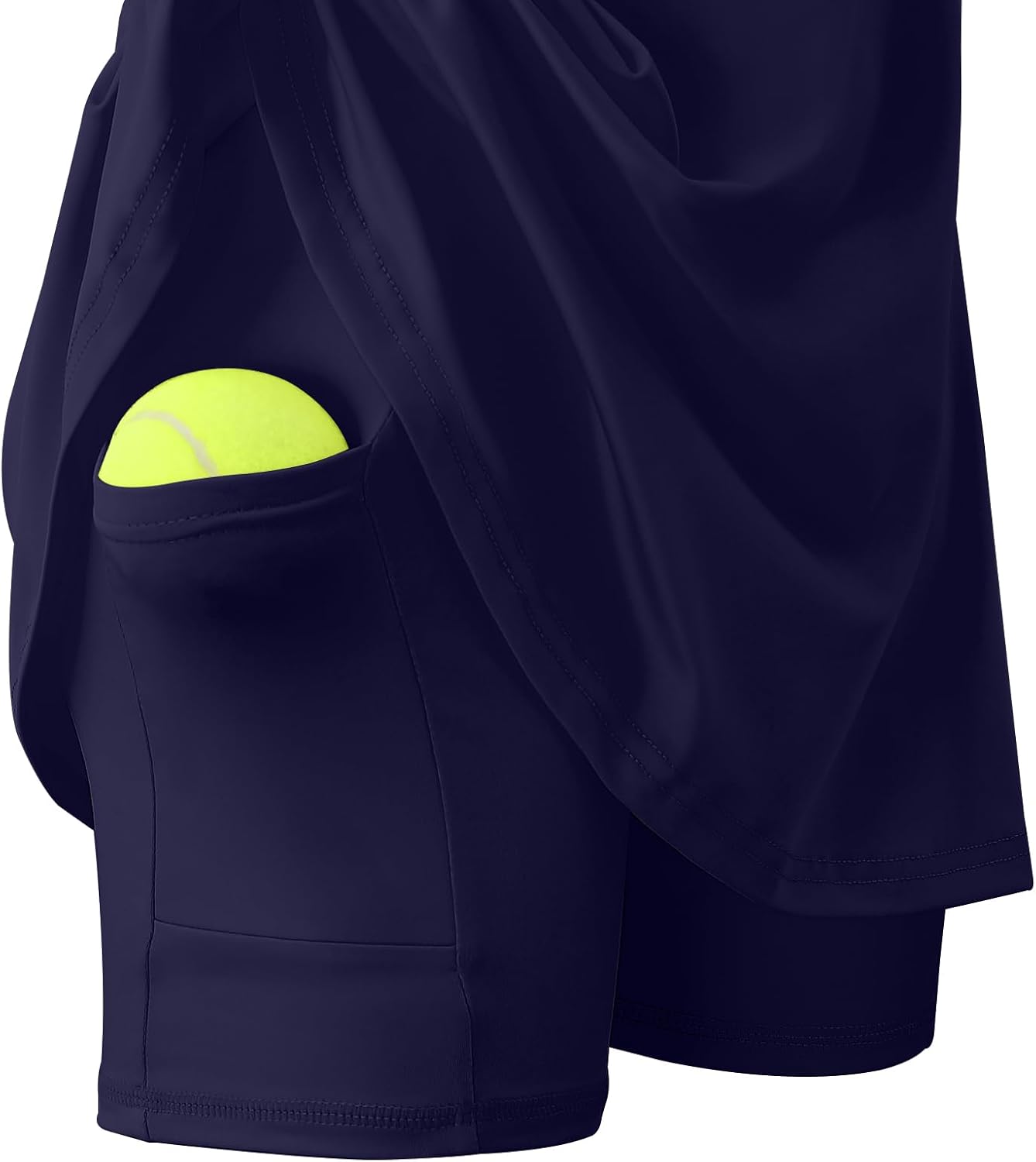 Girls Stretchy V-Neck Tennis Golf Outfit