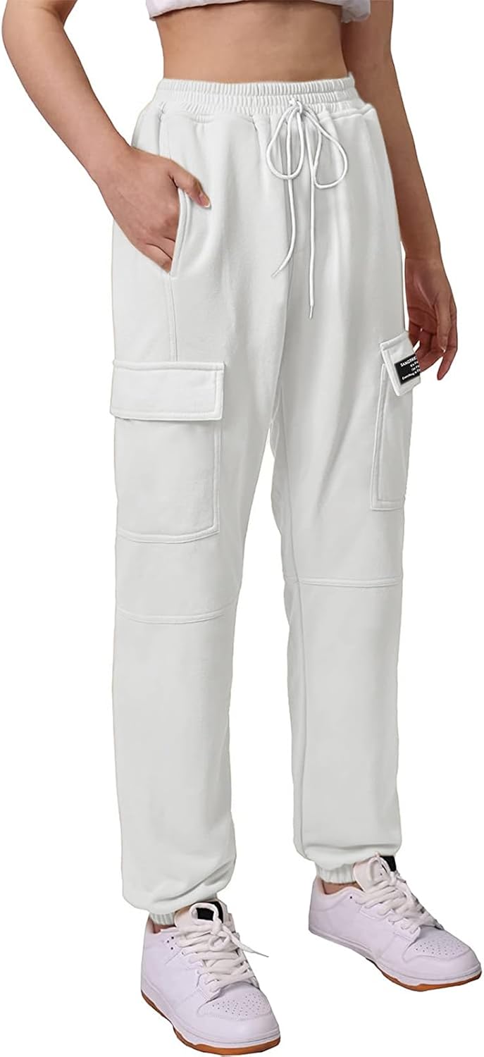 High-Quality Drawstring Cargo Jogger Pants for Women
