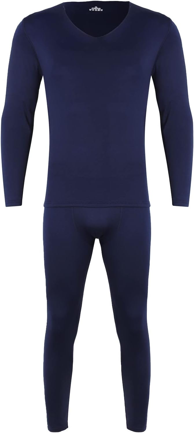 Black Compression Shirt Mens Base Layer Thermal Underwear for Cold Weather