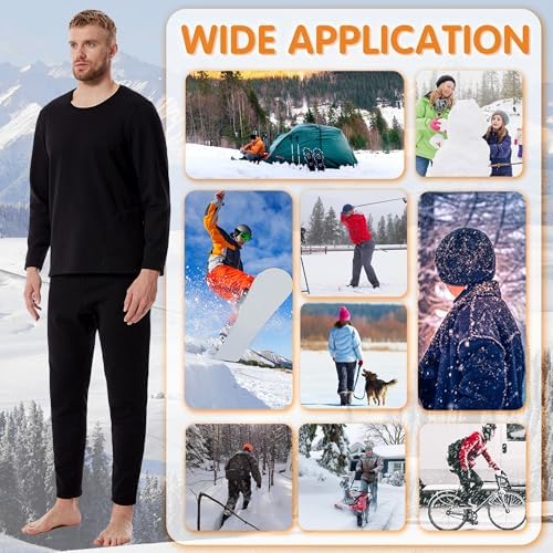 8 Heating Zones Electric Underwear for Men Keep Warm in Cold Weather