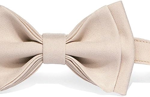 Armoniia Brown PU Leather Suspenders Bow Tie Combo