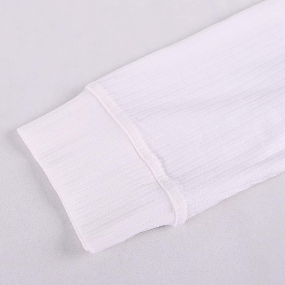 Mens Thermal Long Sleeve Nightwear Pajamas with Knit Fit