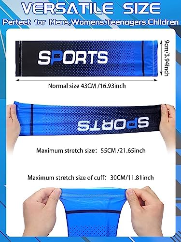 Sun Protection Arm Sleeves for Men Women UV Protection Cooling Compression