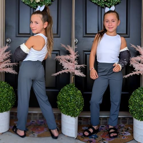 Big Elephant 3-Piece Girls Joggers with Pockets for Yoga Running