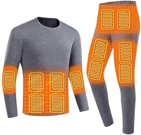 Warm Ezekials Electric Heated Underwear Set for Men