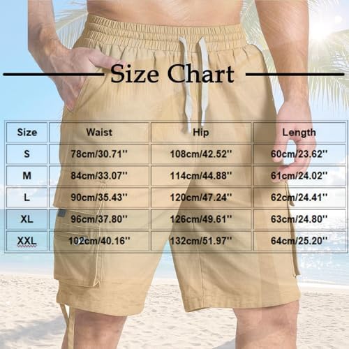 Finelylove Mens Lightweight Cargo Shorts